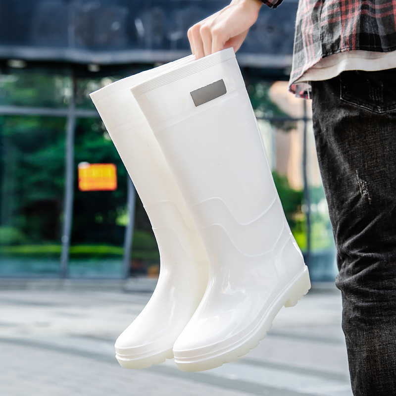 New Men Rain Boots High Rain B - Fishing Boots のレビューと価格