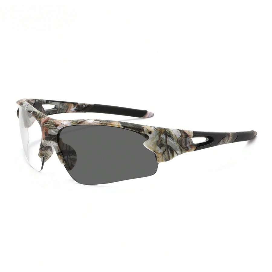 Semi-Rimless Camouflage Sport  - Fishing Sunglasses Polarized のレビューと価格