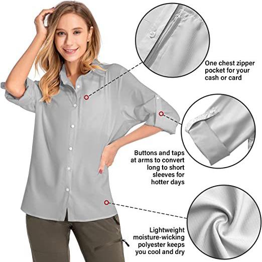 Women's Long Sleeve Sun Protec - Fishing Shirt Uv Protection のレビューと価格