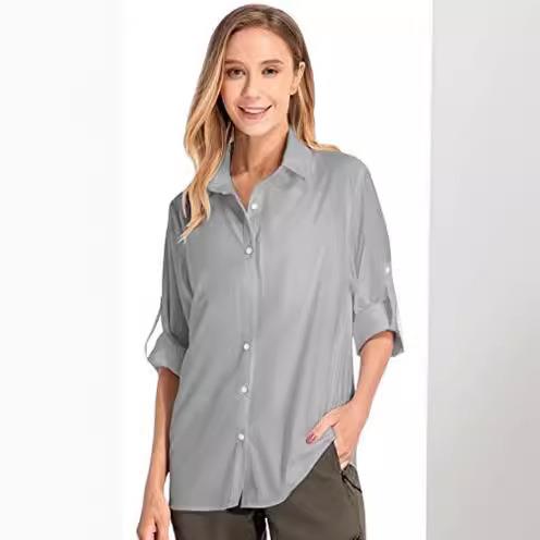 Women's Long Sleeve Sun Protec - Fishing Shirt Uv Protection のレビューと価格