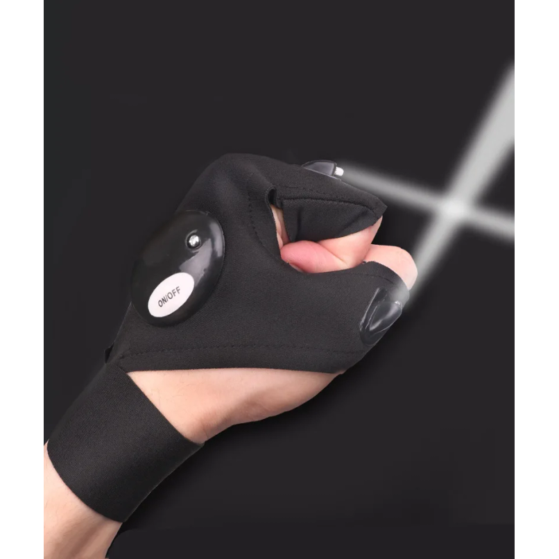 LED Half Finger Glove for Men  - Fishing Gloves のレビューと価格