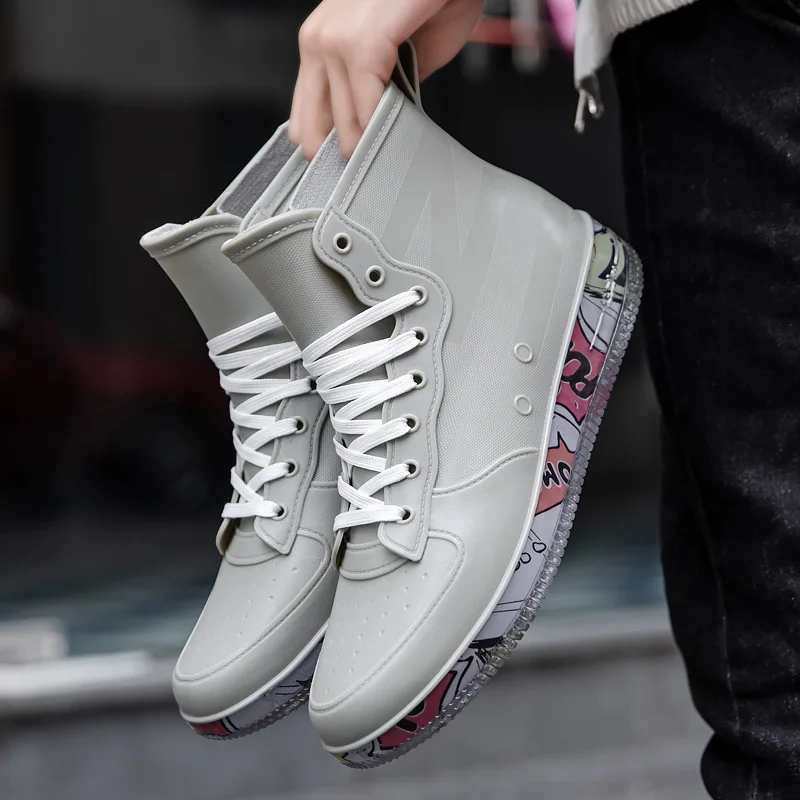 Men Rain Boots Fashion Trendy  - Fishing Boots のレビューと価格