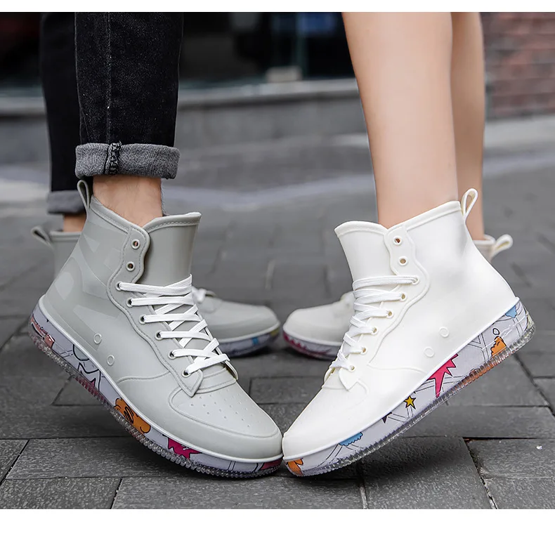 Men Rain Boots Fashion Trendy  - Fishing Boots のレビューと価格