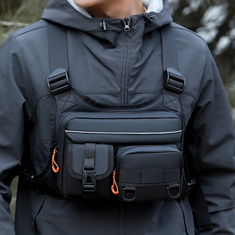 Men's Tactical Chest Bag, Runn - Fishing Vest のレビューと価格