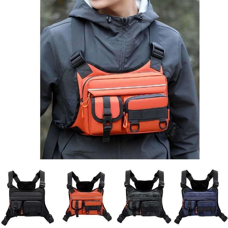 Men's Tactical Chest Bag, Runn - Fishing Vest のレビューと価格