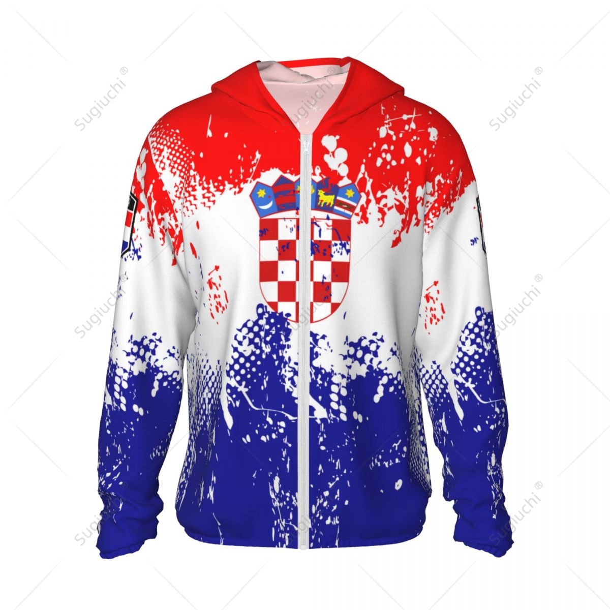 Croatia Flag Sun Protection Ho - Fishing Hoodie のレビューと価格