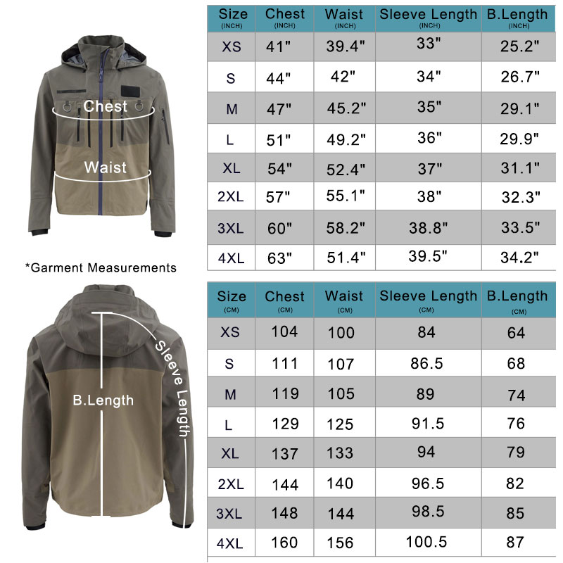 Fishing Wading Jackets 4-Ply B - Fishing Jacket Waterproof のレビューと価格