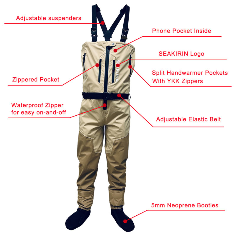 Zip-front Breathable Stout Che - Fishing Pants Waterproof のレビューと価格