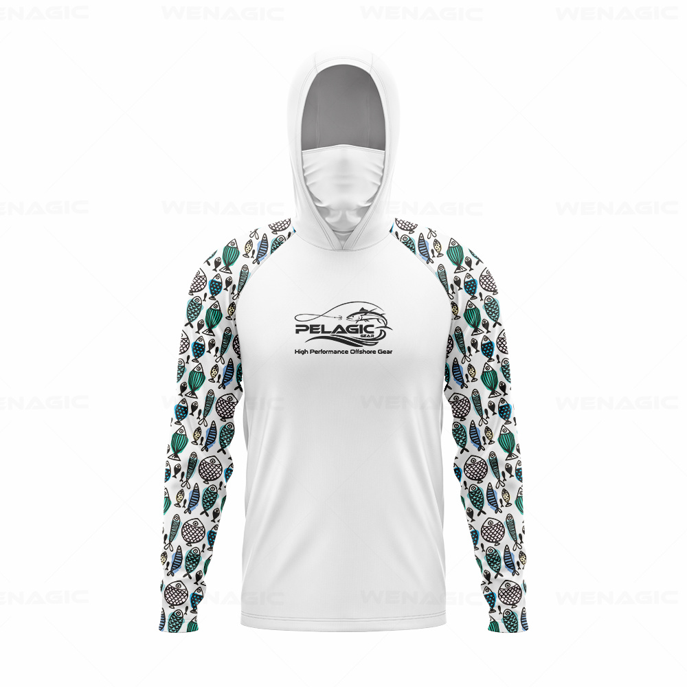 pelagic gear Men Hood Fishing  - Fishing Shirt Uv Protection のレビューと価格