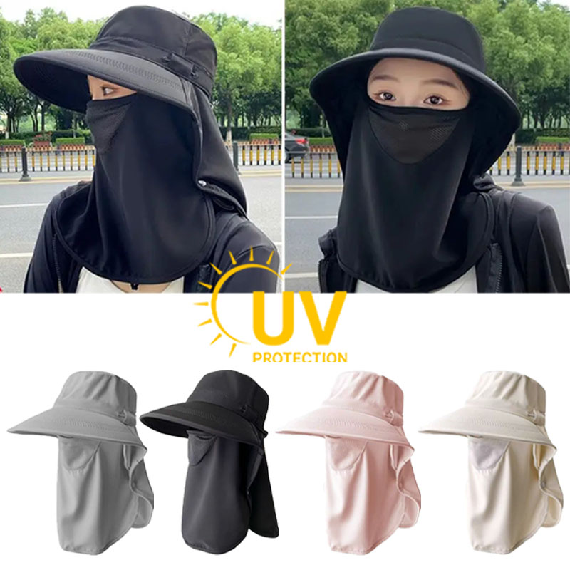 Full Coverage Sun Hat with Fac - Fishing Mask Sun Protection のレビューと価格