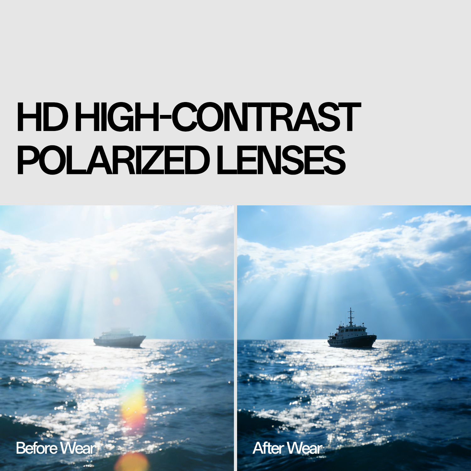 KAPVOE UV400 Anti-glare Surfin - Fishing Sunglasses Polarized のレビューと価格