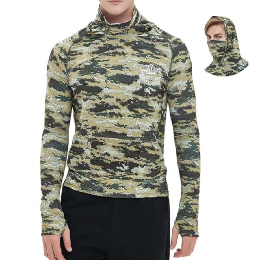 UPF 50+ Fishing Hoodie with Ne - Fishing Hoodie のレビューと価格