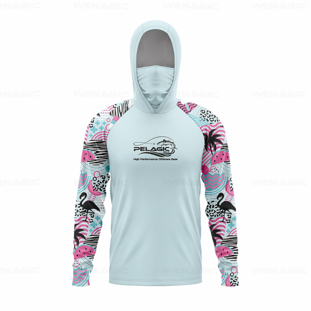 pelagic gear Men Hood Fishing  - Fishing Shirt Uv Protection のレビューと価格