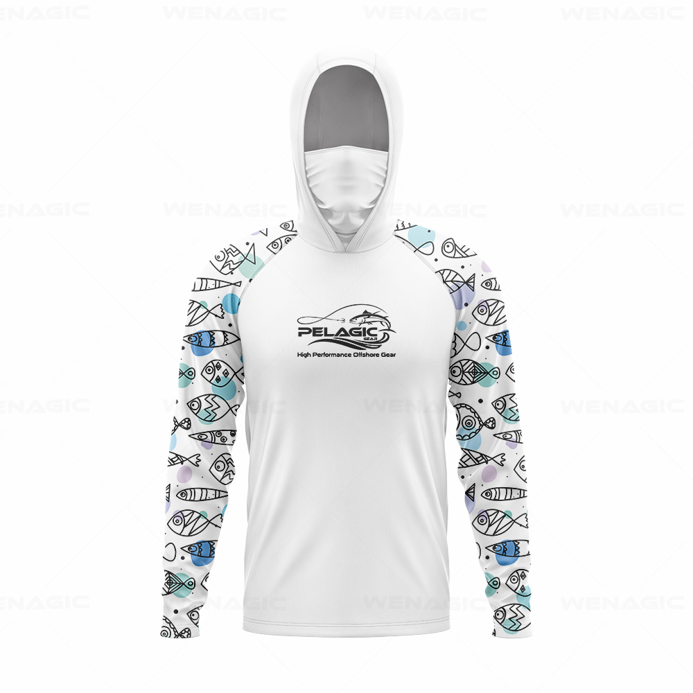 pelagic gear Men Hood Fishing  - Fishing Shirt Uv Protection のレビューと価格