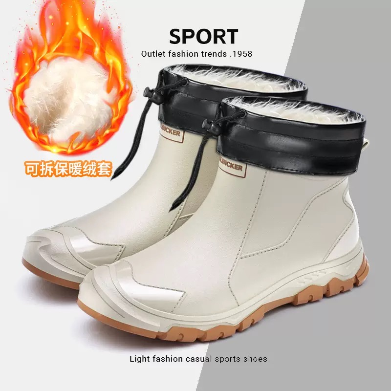 Waterproof Men's Rain Shoes Fa - Fishing Boots のレビューと価格
