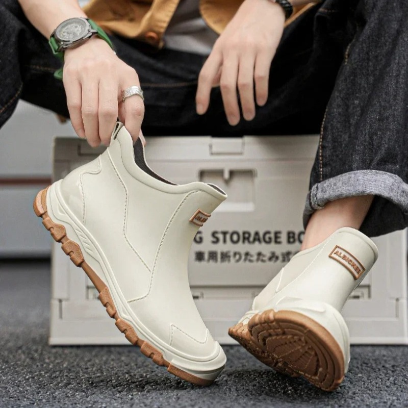 Waterproof Men's Rain Shoes Fa - Fishing Boots のレビューと価格
