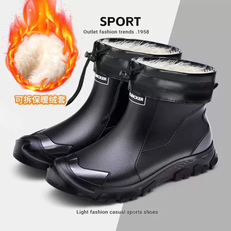Waterproof Men's Rain Shoes Fa - Fishing Boots のレビューと価格