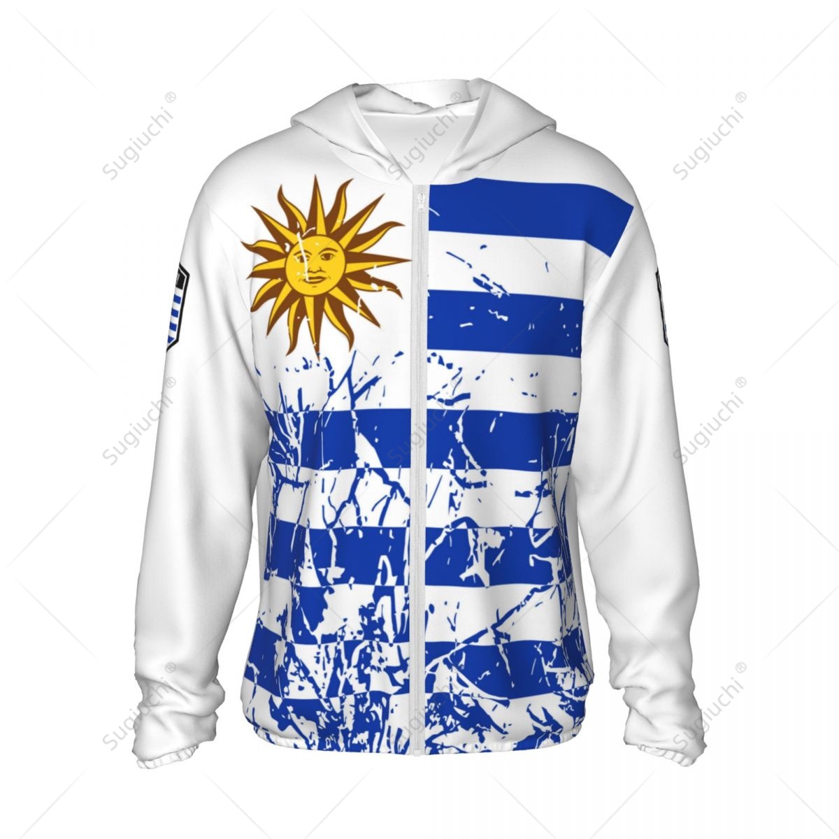 Uruguay Flag Sun Protection Ho - Fishing Hoodie のレビューと価格