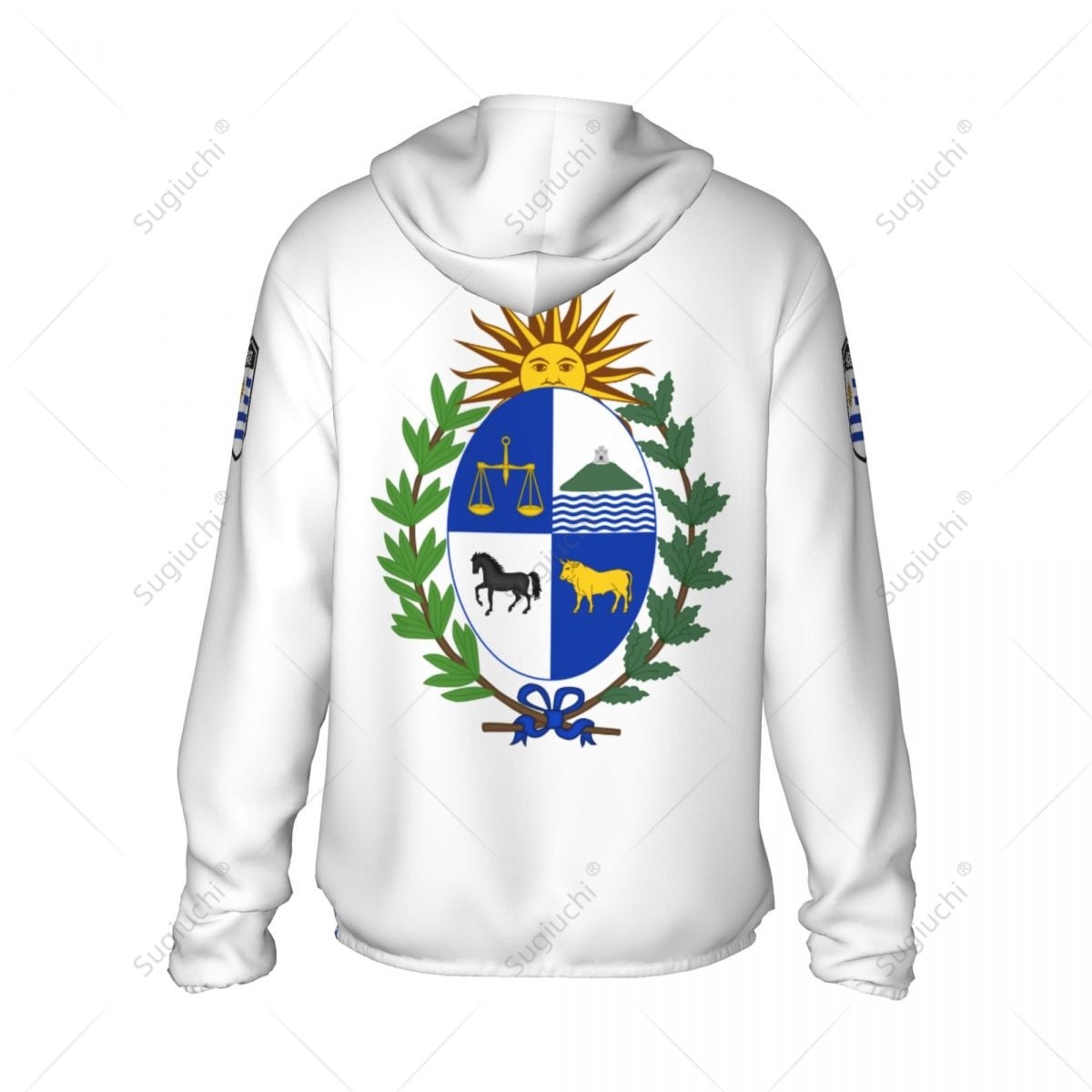 Uruguay Flag Sun Protection Ho - Fishing Hoodie のレビューと価格
