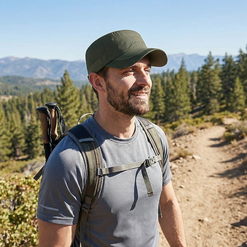 New Adjustable Flat Top Cap Su - Fishing Hat のレビューと価格