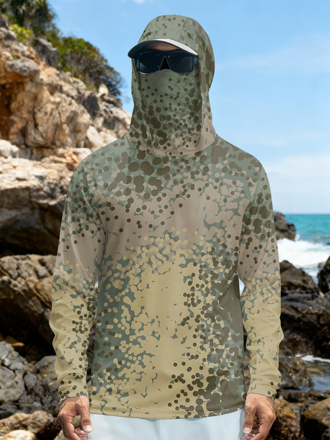 Men's Fishing Hooded Long-Slee - Fishing Hoodie のレビューと価格