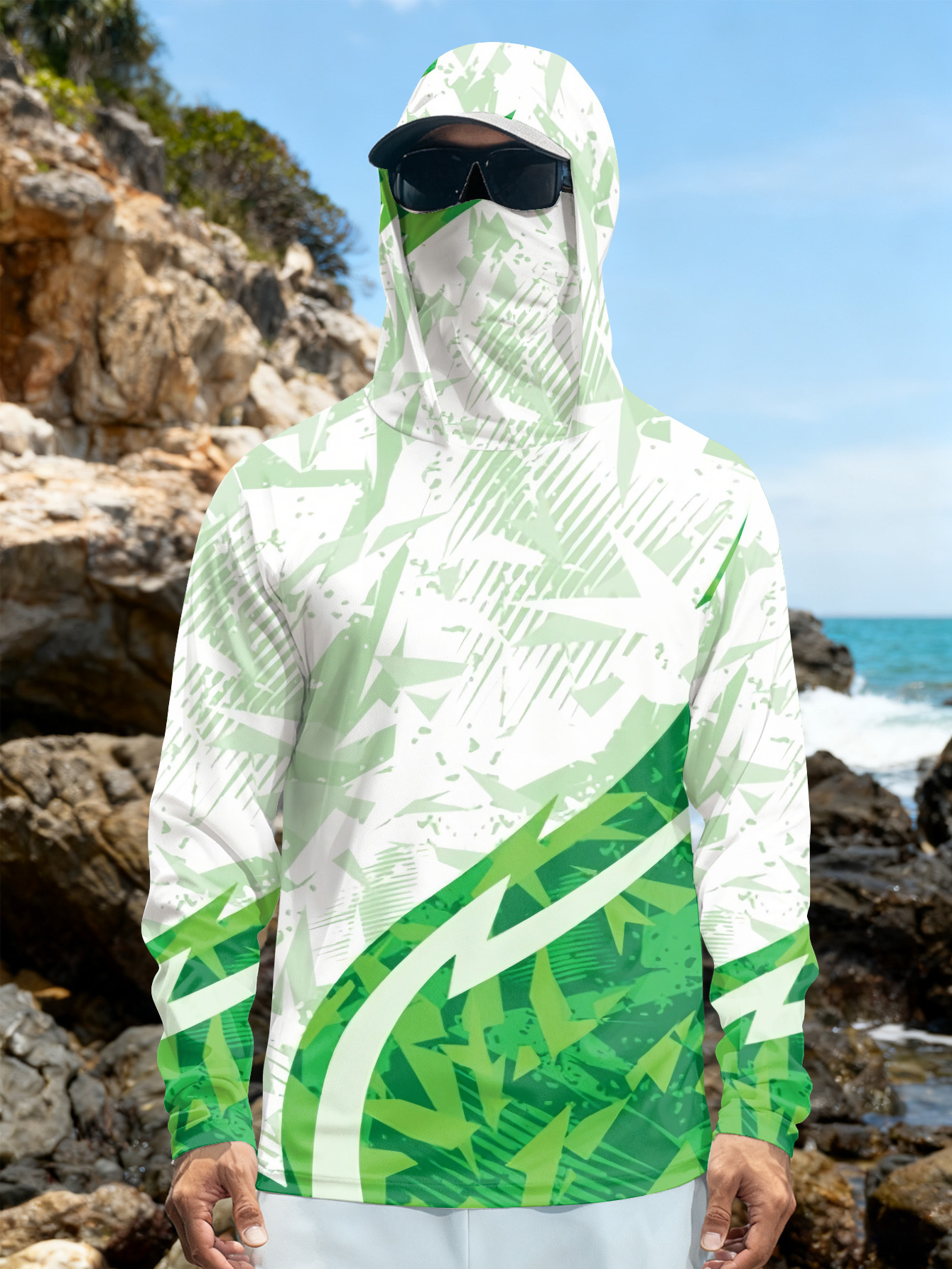 Men's Fishing Hooded Long-Slee - Fishing Hoodie のレビューと価格