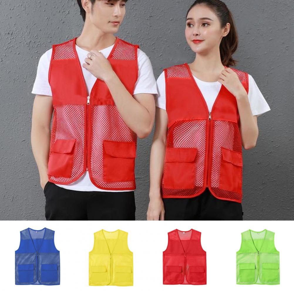 Fishing Vest Hollow Out Zipper - Fishing Vest のレビューと価格