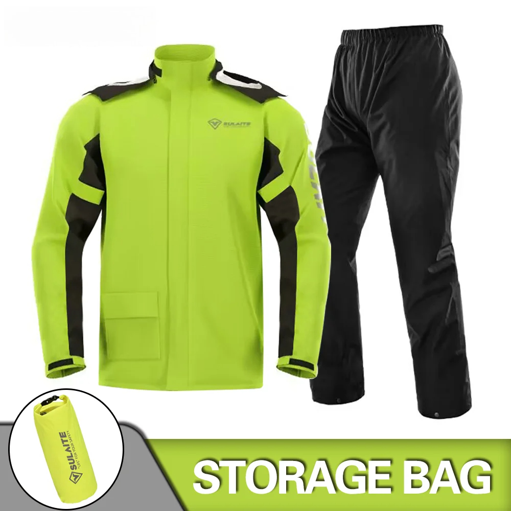 Motorcycle Raincoat Suit Rains - Fishing Rain Suit のレビューと価格