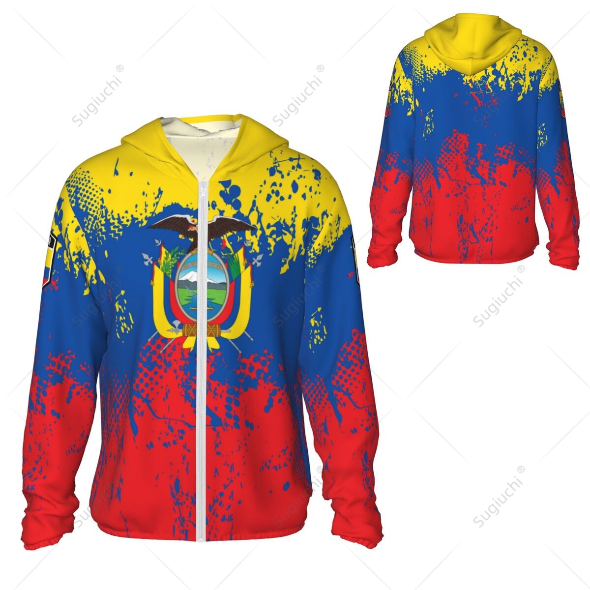Ecuador Flag Sun Protection Ho - Fishing Hoodie のレビューと価格