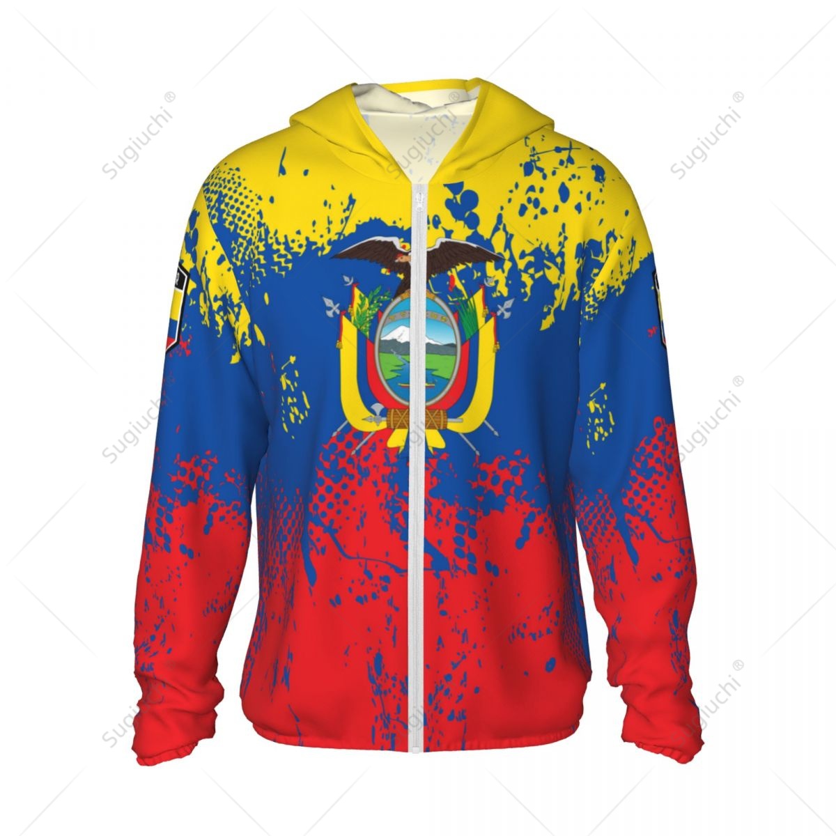 Ecuador Flag Sun Protection Ho - Fishing Hoodie のレビューと価格