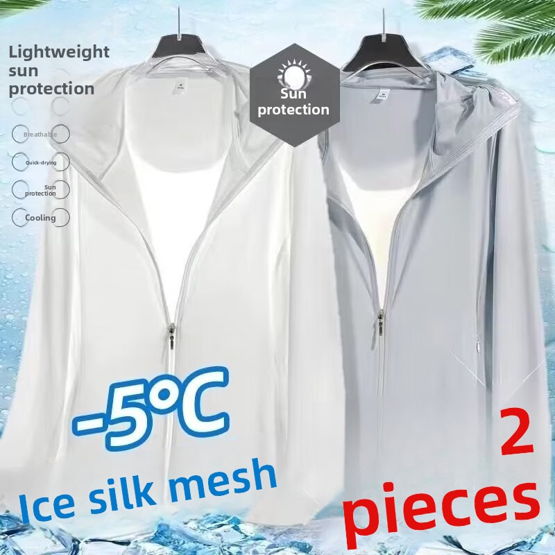 Ice Silk Men's Summer Thin Air - Fishing Shirt Uv Protection のレビューと価格