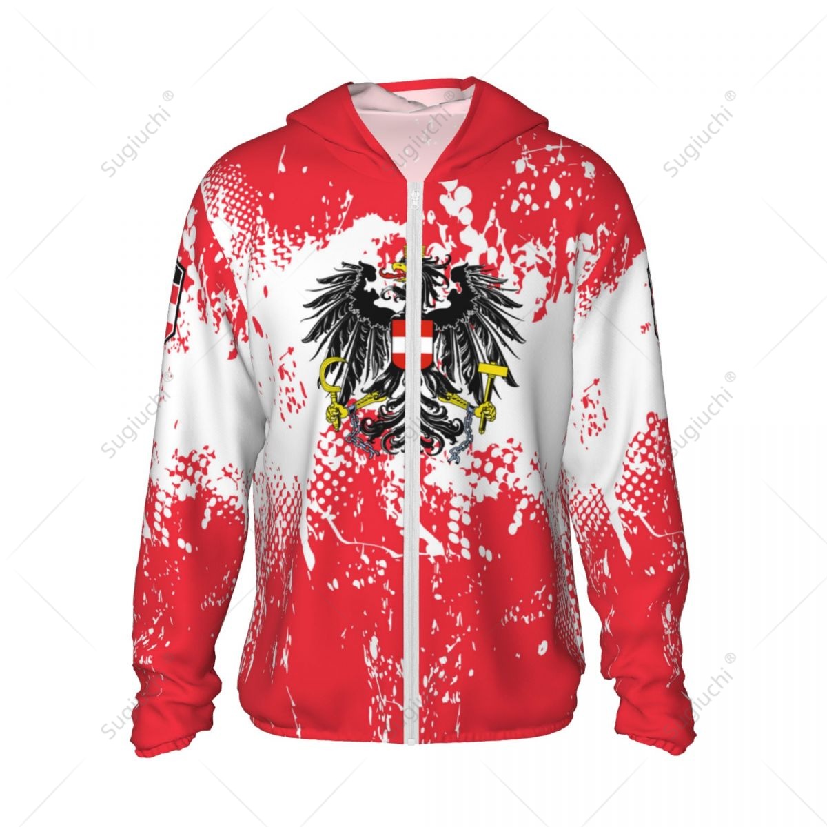 Austria Flag Sun Protection Ho - Fishing Hoodie のレビューと価格
