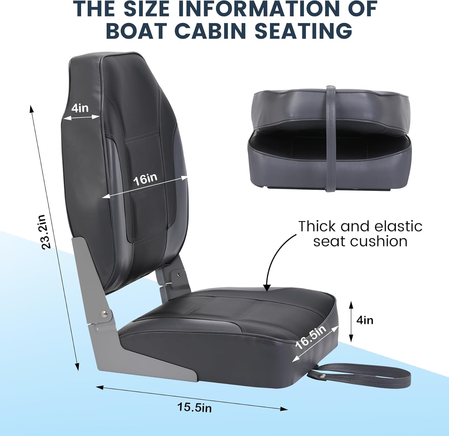 2 Pack Folding Boat Seats, Hig - Fishing Backpack のレビューと価格