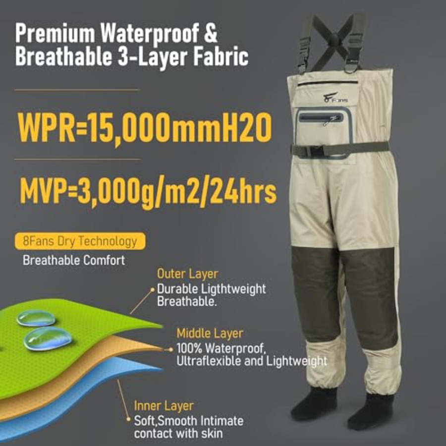 Fishing Chest Waders for Men a - Fishing Waders のレビューと価格