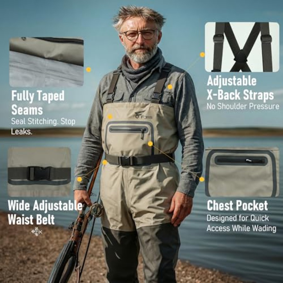 Fishing Chest Waders for Men a - Fishing Waders のレビューと価格