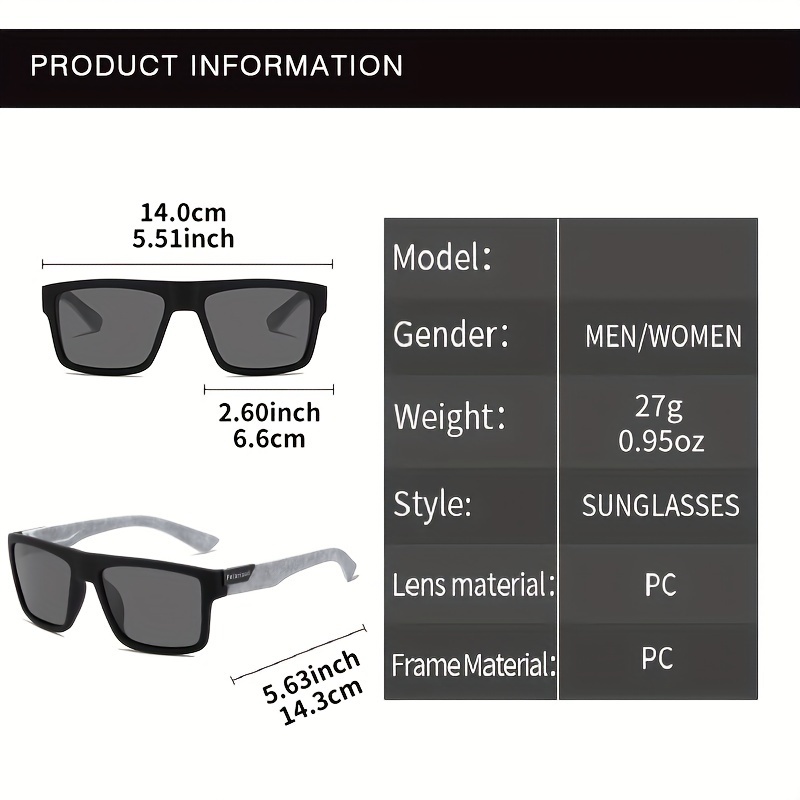 Fashion Travel Square Polarize - Fishing Sunglasses Polarized のレビューと価格