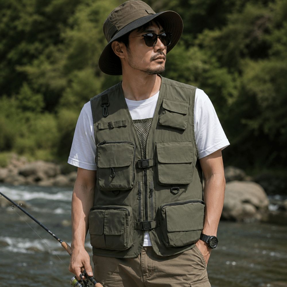 Casual Waterproof Fishing Vest - Fishing Vest のレビューと価格