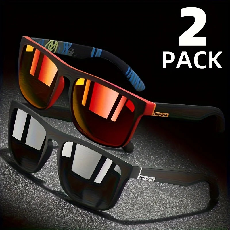 1/2pcs Square Sport Sunglasses - Fishing Sunglasses Polarized のレビューと価格