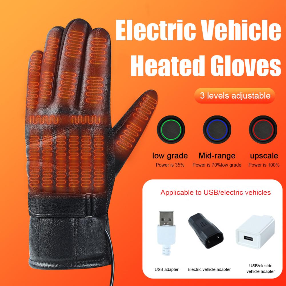 1 Pair USB Heating Gloves Rech - Fishing Gloves のレビューと価格