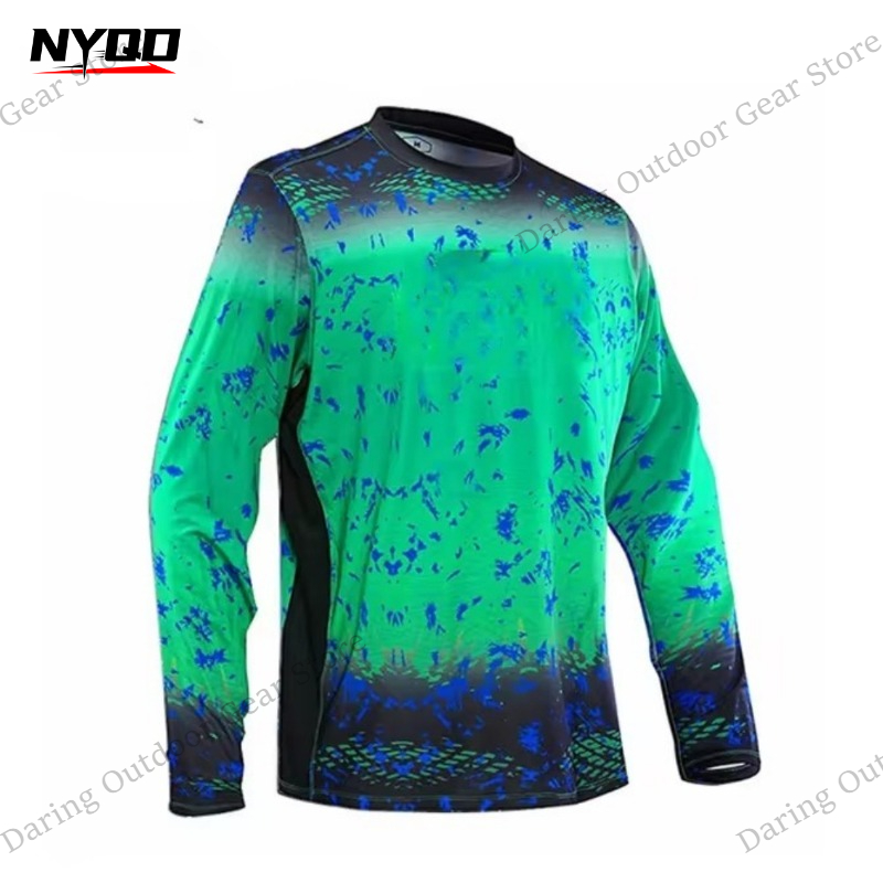 Men's Long Sleeve UPF 50+ Fish - Fishing Shirt Uv Protection のレビューと価格