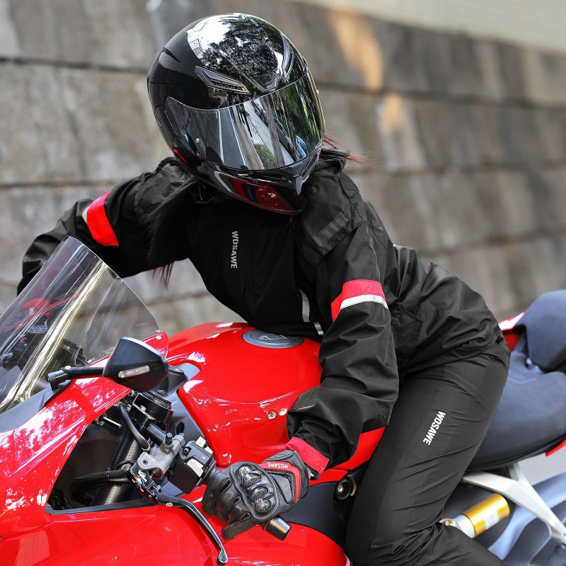 WOSAWE Motorcycle Raincoat Wat - Fishing Rain Suit のレビューと価格