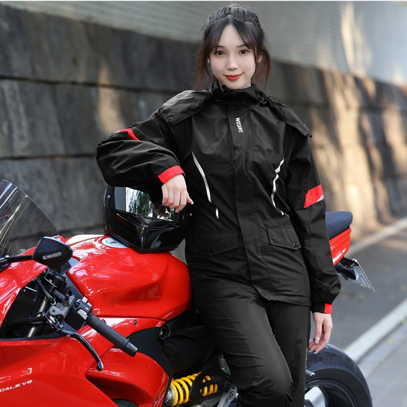 WOSAWE Motorcycle Raincoat Wat - Fishing Rain Suit のレビューと価格