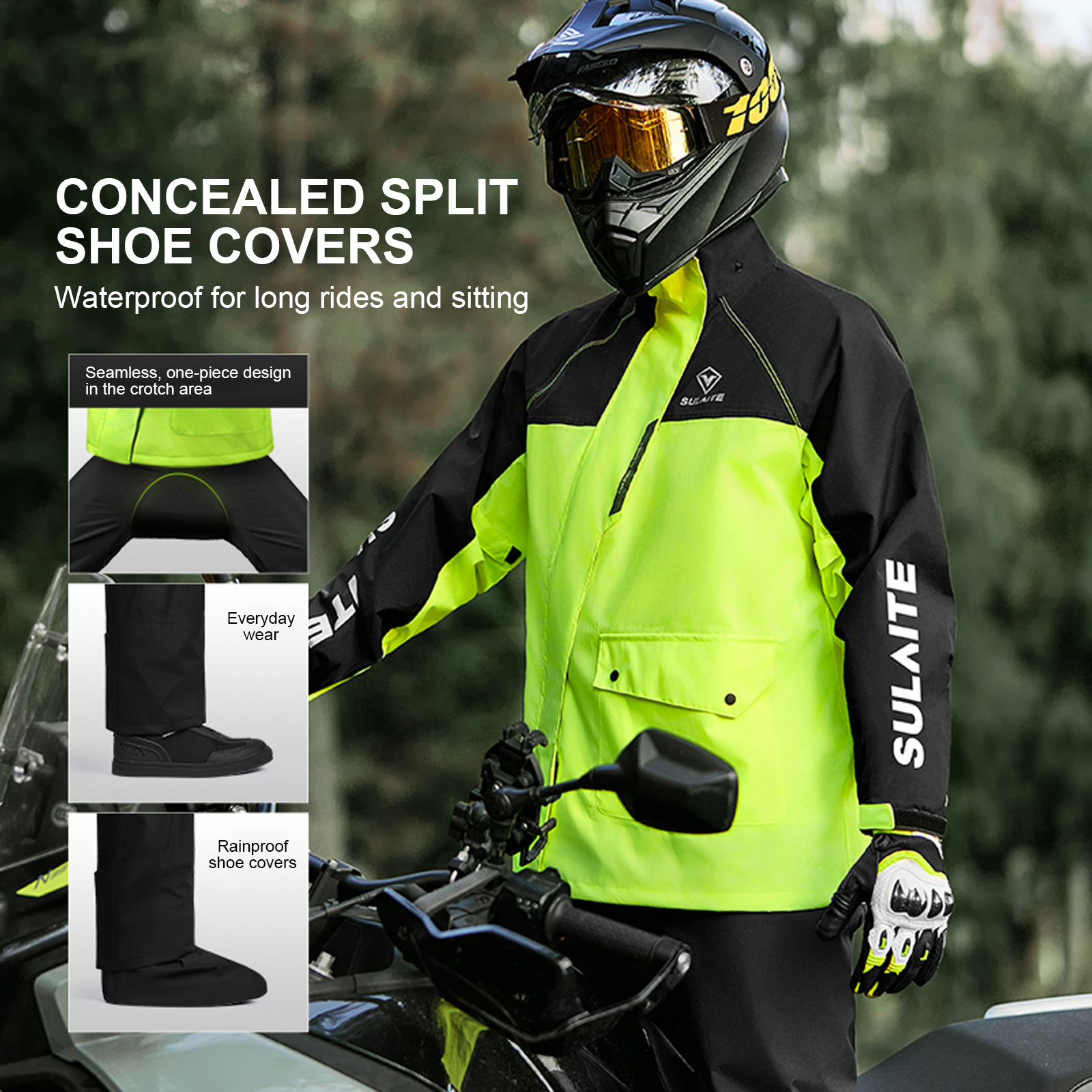 Motorcycle Rain Suit for Men & - Fishing Rain Suit のレビューと価格