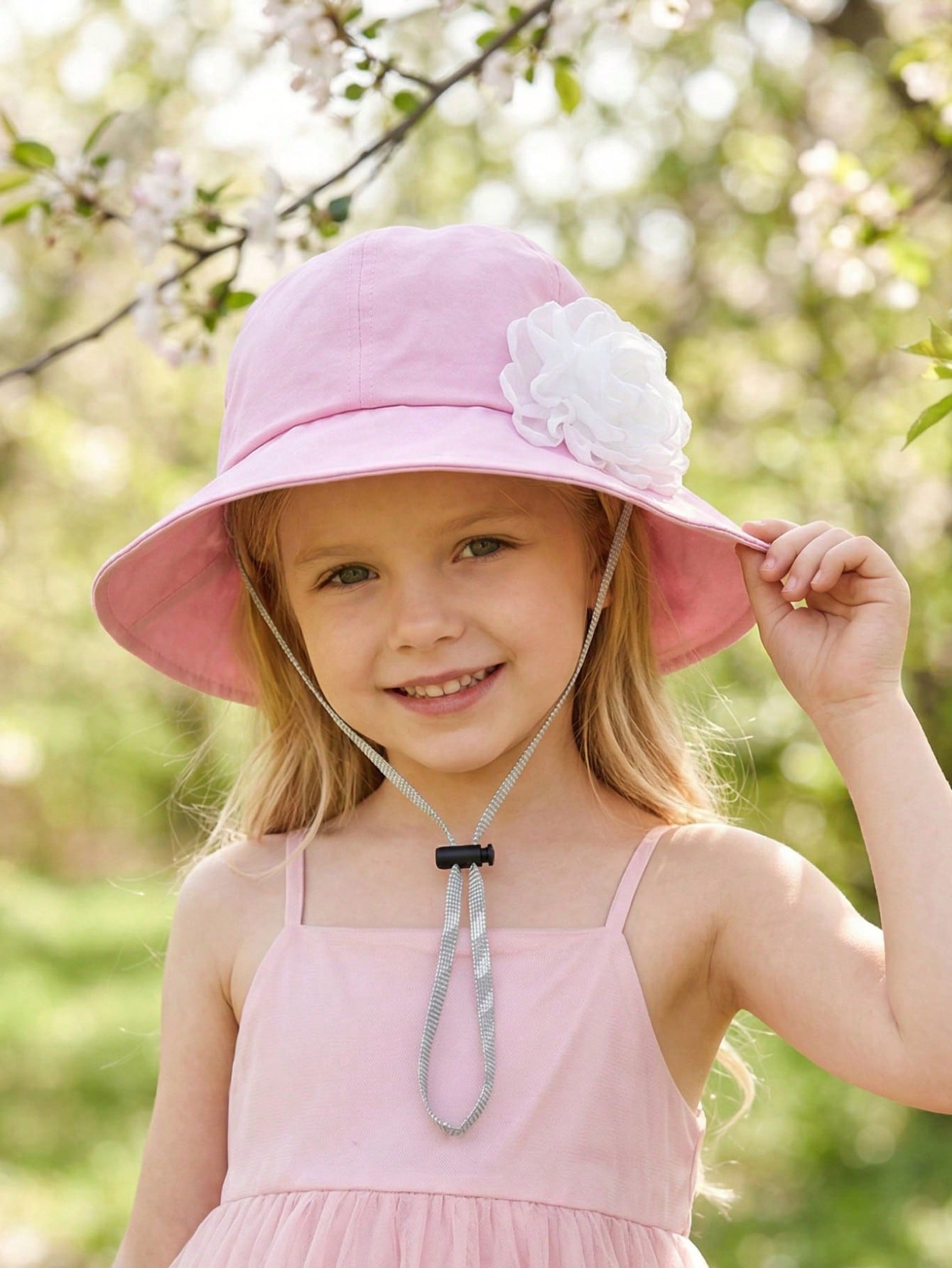 1Pc 3-8Y Girls White Big Flowe - Fishing Hat のレビューと価格