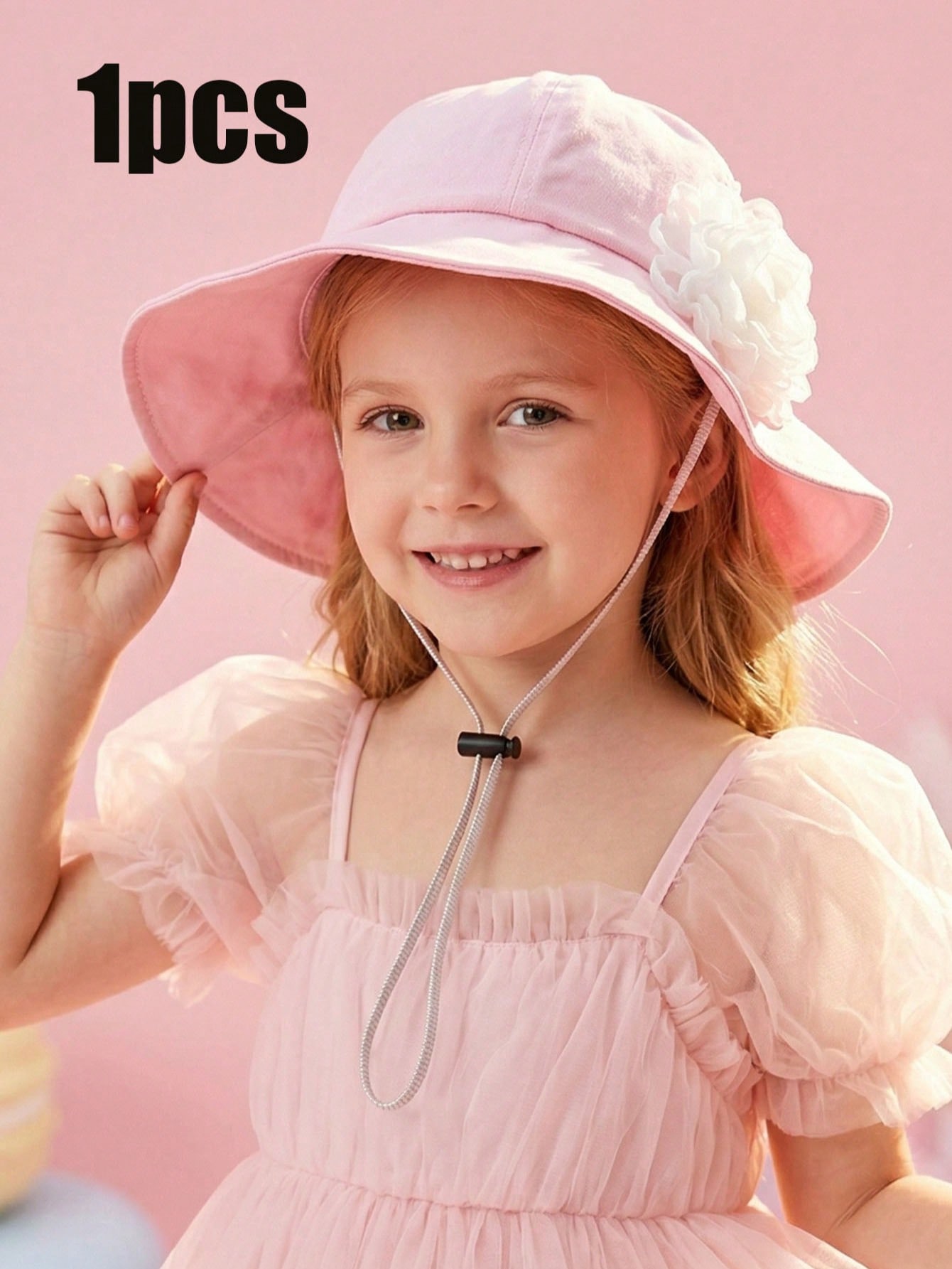 1Pc 3-8Y Girls White Big Flowe - Fishing Hat のレビューと価格