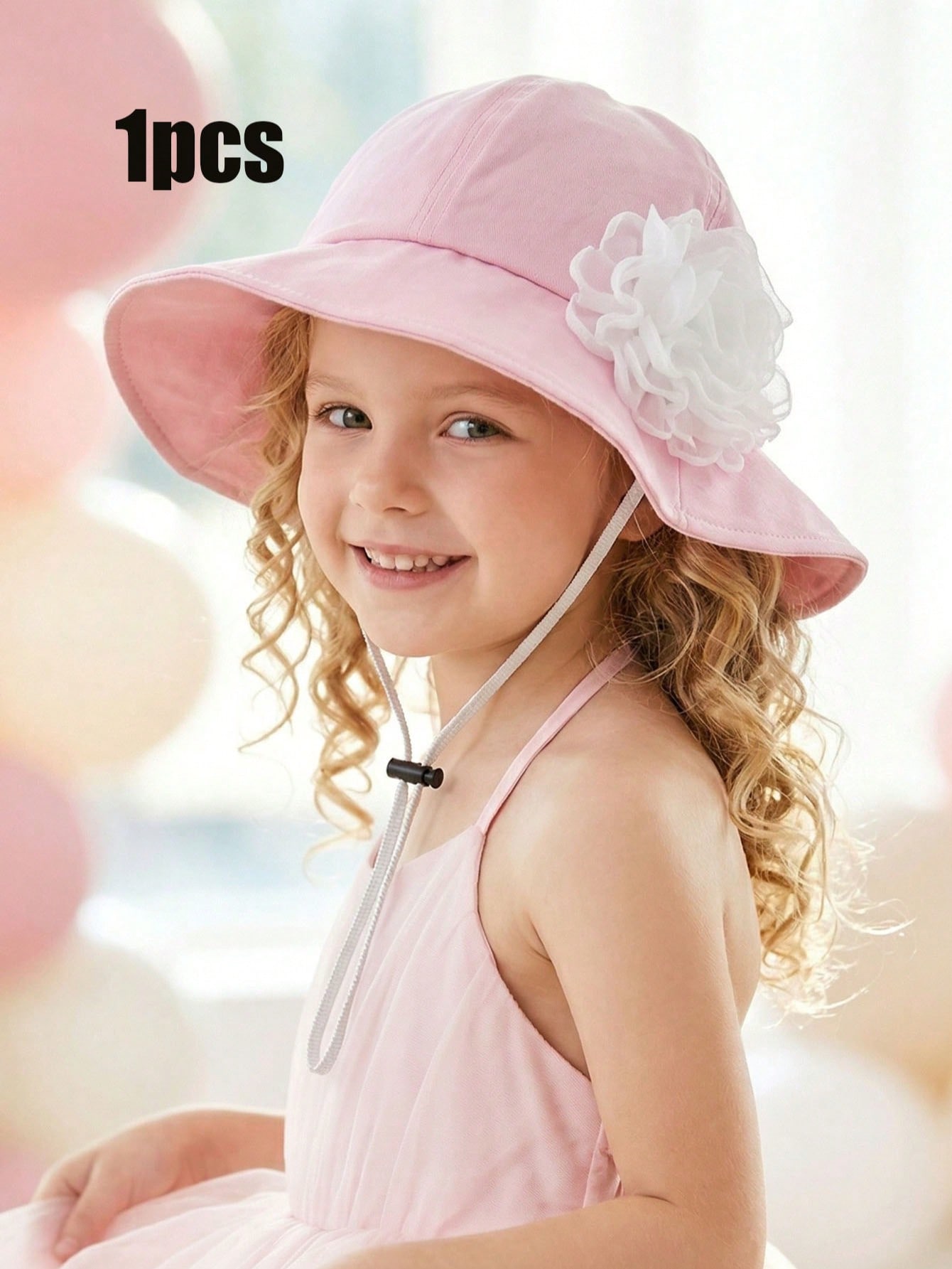 1Pc 3-8Y Girls White Big Flowe - Fishing Hat のレビューと価格