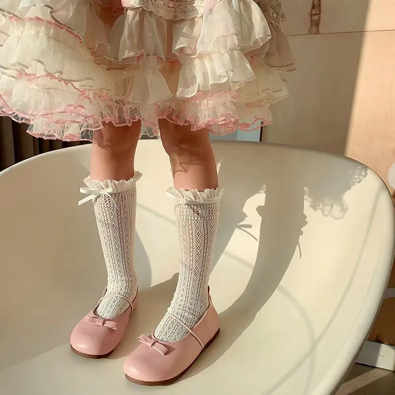 Girls Long Tube Lace Stockings - Fishing Socks のレビューと価格