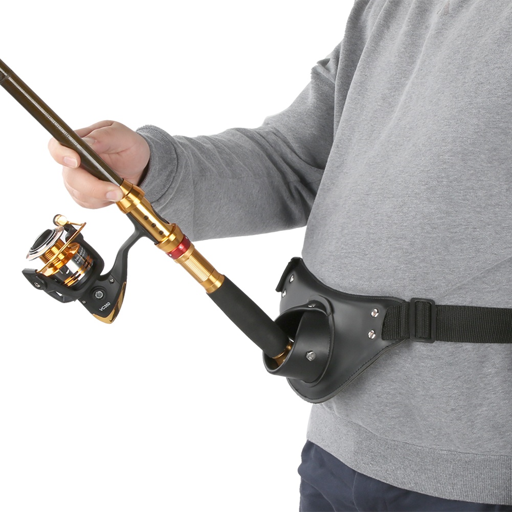 Black PU Leather Adjustable Ro - Fishing Belt のレビューと価格