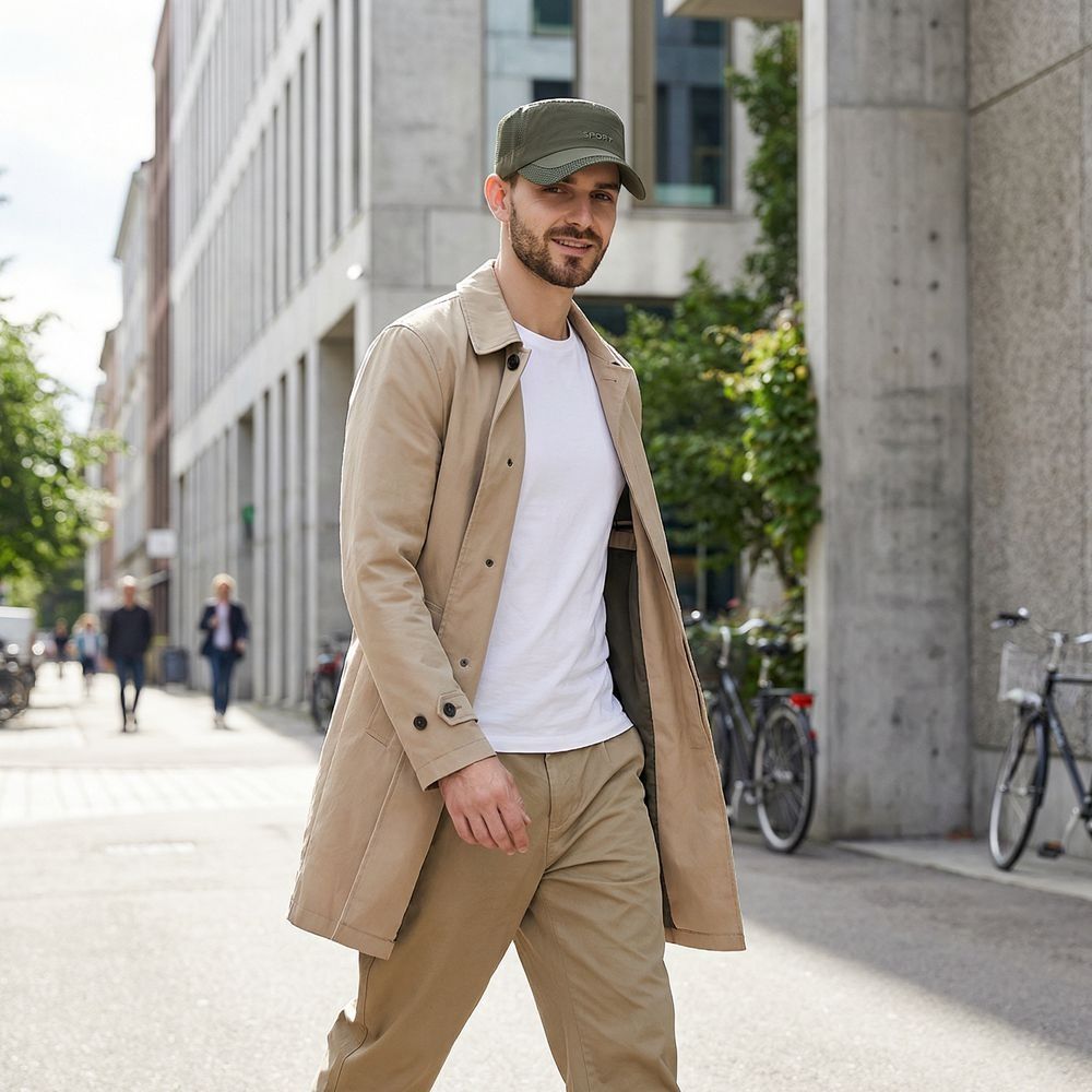 Cool Adjustable Flat Top Cap B - Fishing Hat のレビューと価格