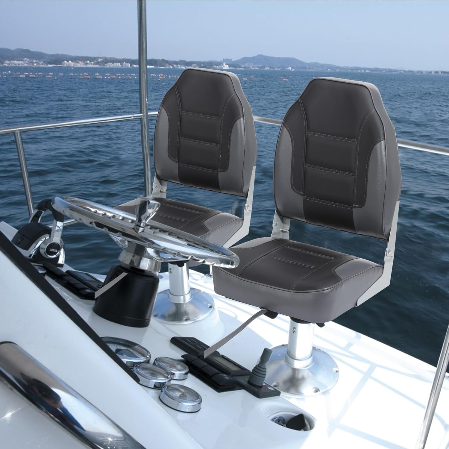 2 Pack Folding Boat Seats, Hig - Fishing Backpack のレビューと価格
